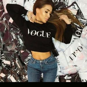 Vogue Print sweater long sleeve shirt